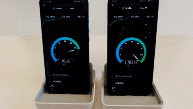 إليك اختبار سرعة التنزيل بين Huawei Mate 20 X 5G وهاتف ذكي 4G