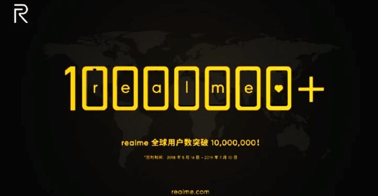 ريلمي تحتفل ببيعها 10 مليون هاتف ذكي في جميع أنحاء العالم