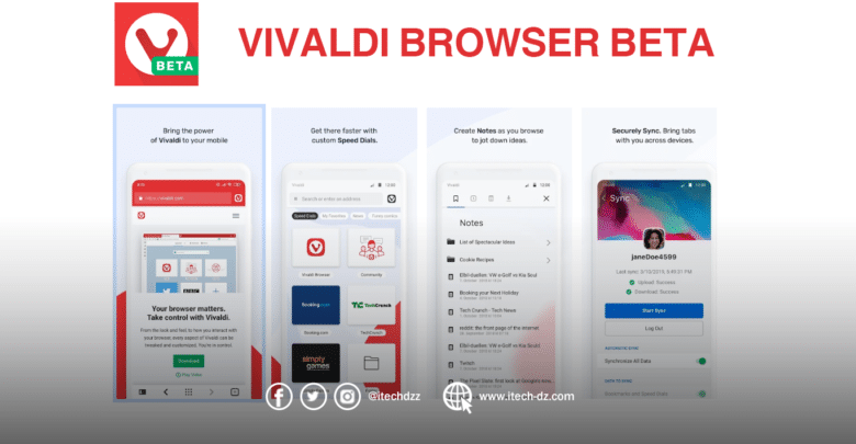 متصفح Vivaldi متوفر الآن على نظام أندرويد