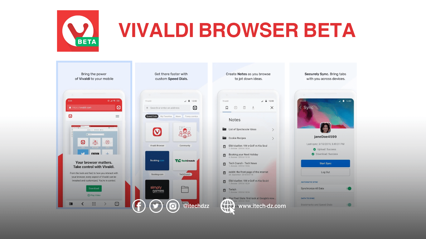 متصفح Vivaldi متوفر الآن على نظام أندرويد