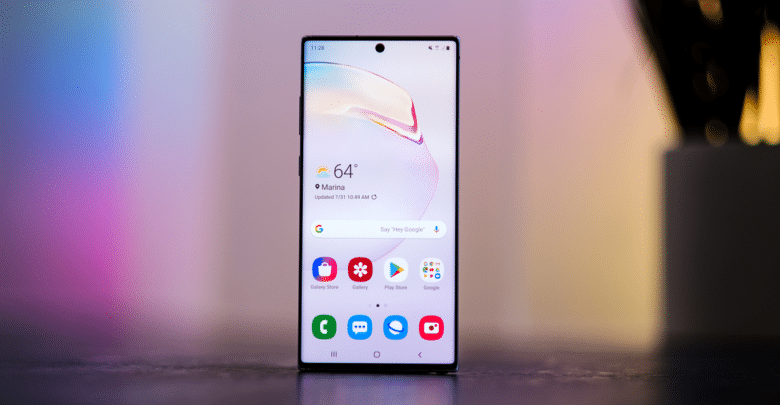 جهاز سامسونج Galaxy Note10 + يحصل على تصحيح الأمان